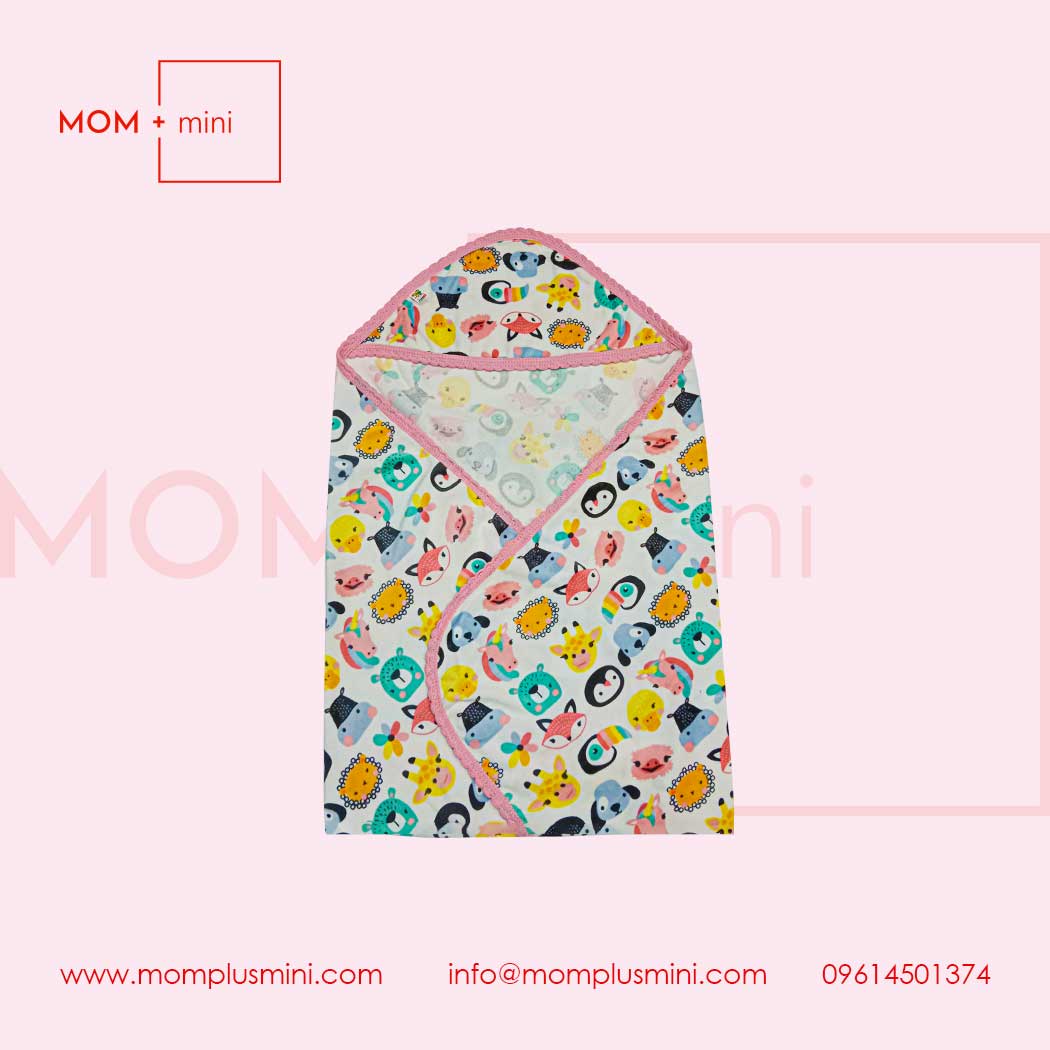 Baby Hooded Cap Towels size PINK