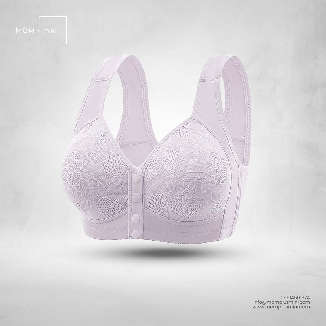 FloralFeed Nursing Bra Padded Lavender