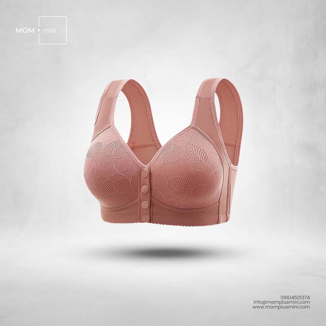 FloralFeed Nursing Bra Padded Mauve