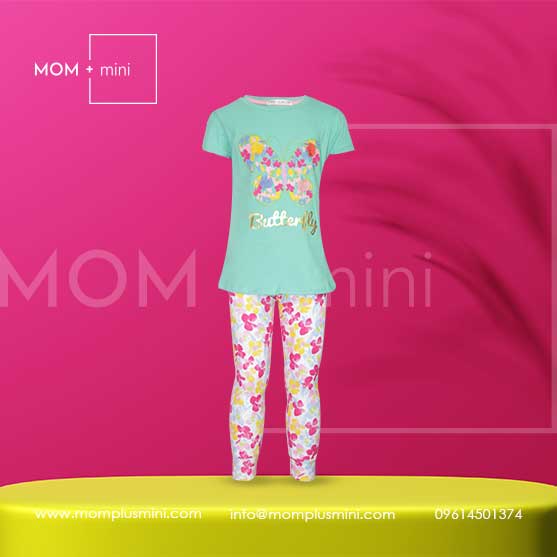 Girls T-shirt set with Leggings Butterfly