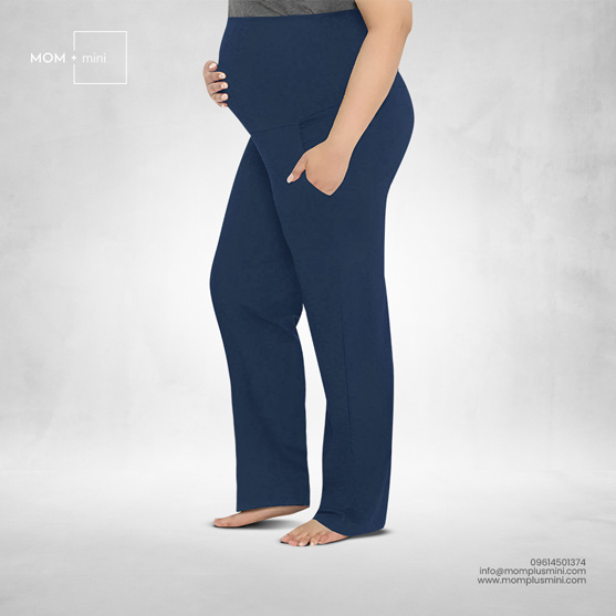 Classic Comfort Maternity Pant Navy Blue