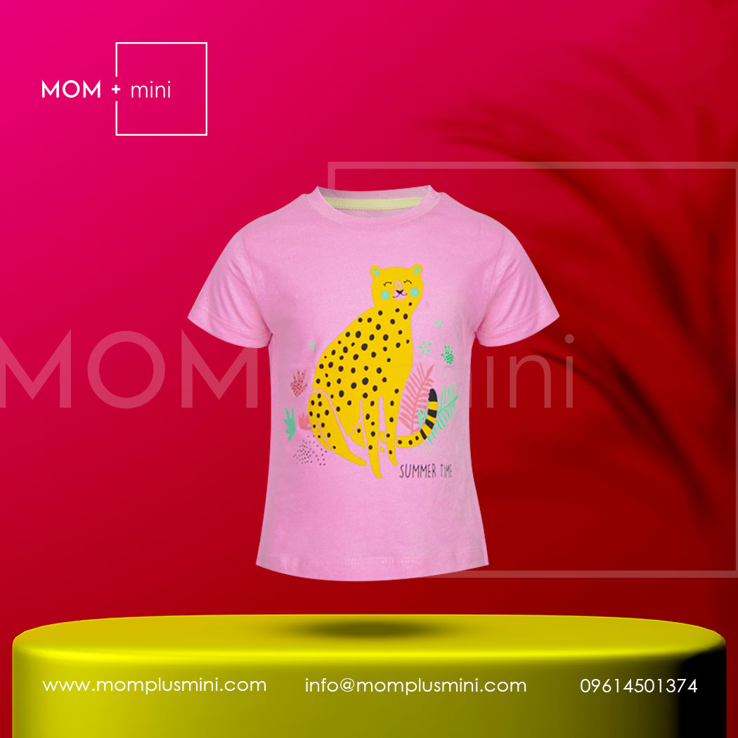 Baby Girls T-shirt Summer Time Pink