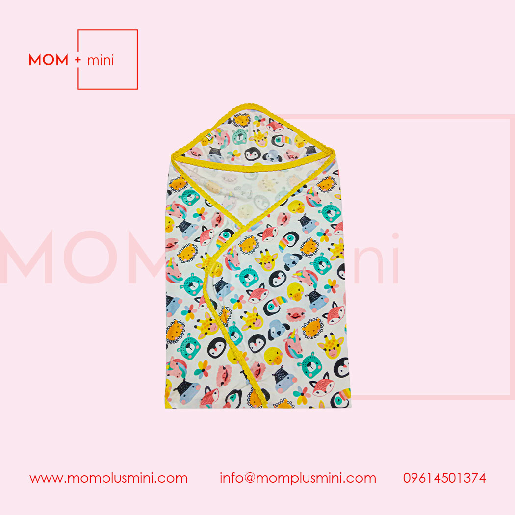 Baby Hooded Cap Towels size YELLOW