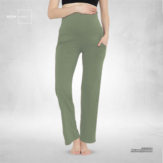 Classic Comfort Maternity Pant Olive