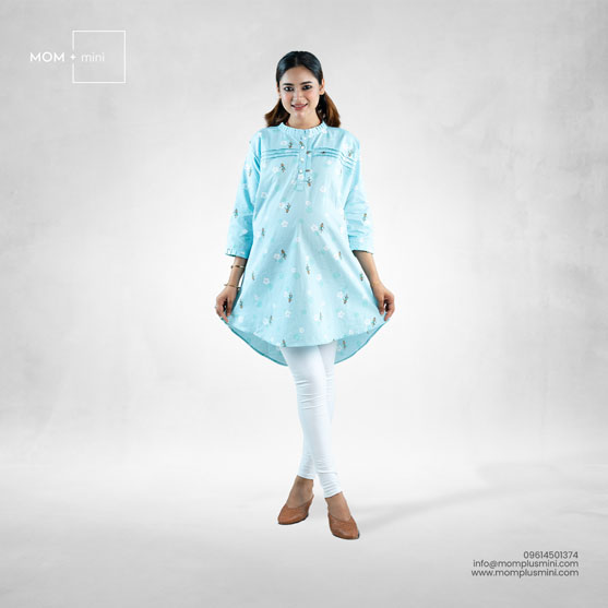 PostPartum Chic Top Baby Blue