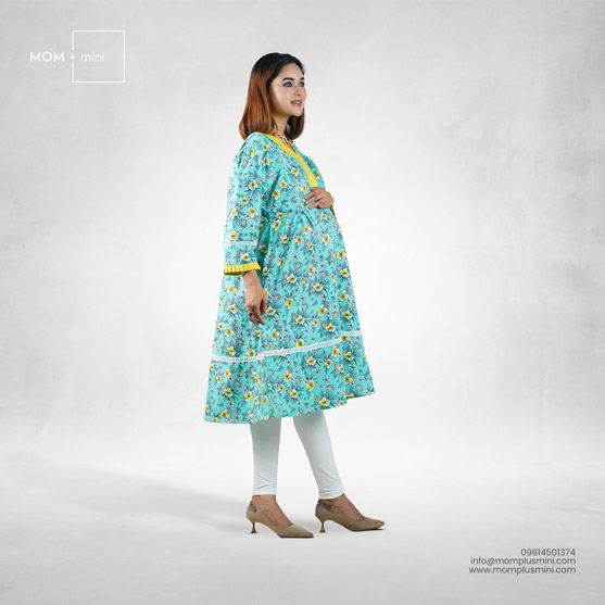 Petal Radiance Maternity Kurta