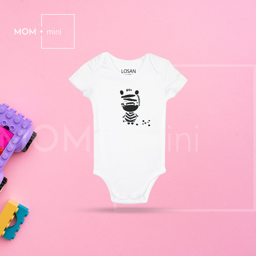 Romper Half Sleeve Gray Creature