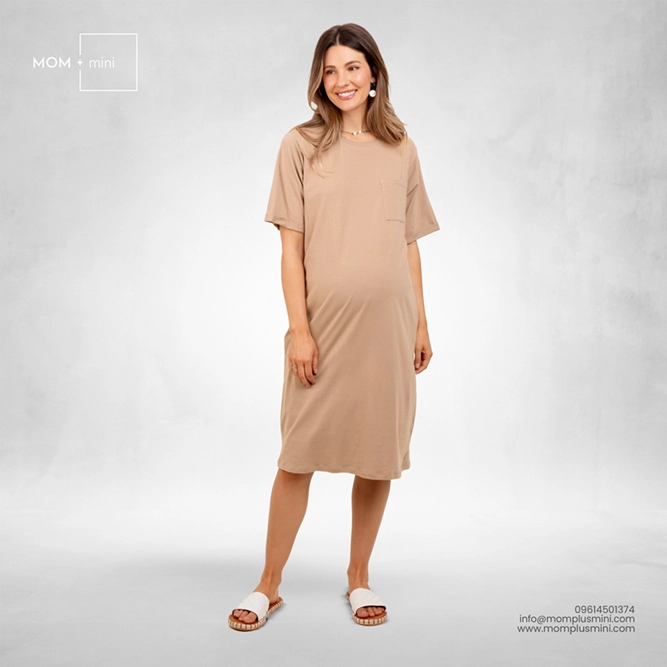 RelaxWear Maternity T-shirt Mocha