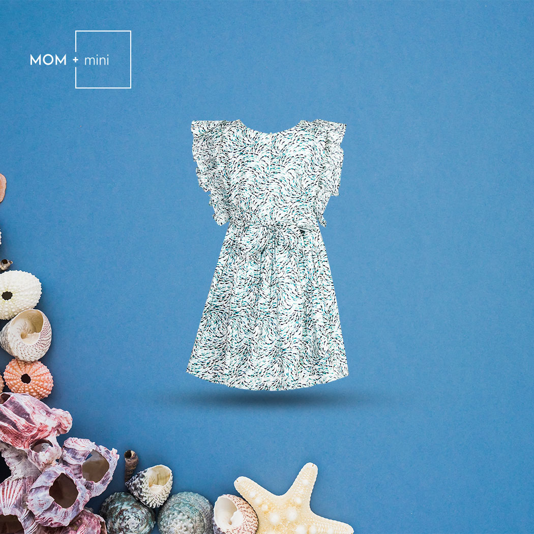 Baby Frock Tiny Fish Printed Premium Quality