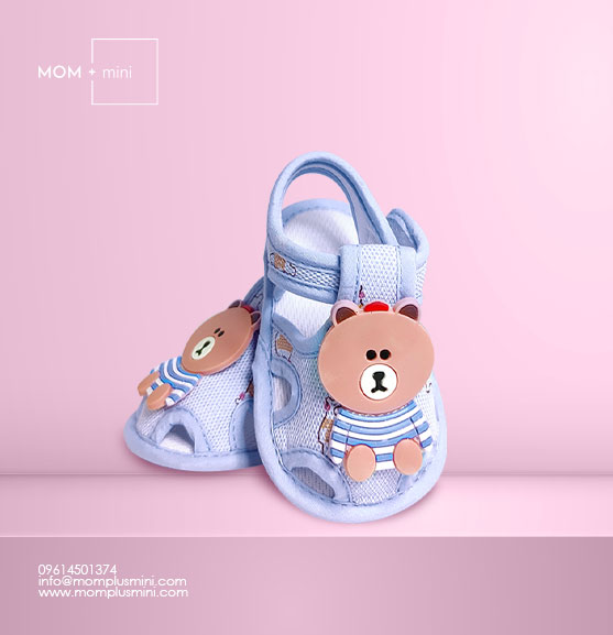 Baby Shoe Blue Bear