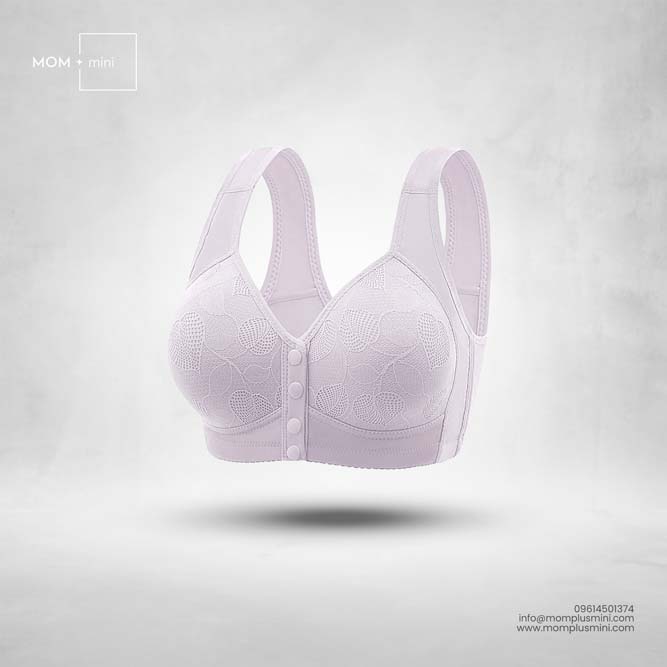 FloralFeed Nursing Bra Padded Lavender