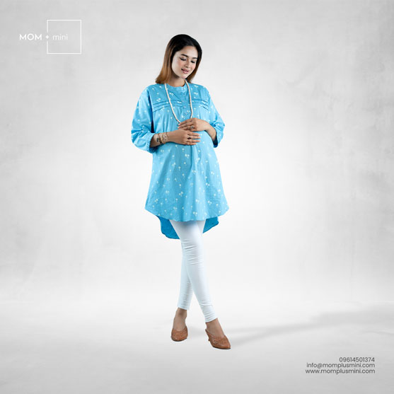 PostPartum Chic Top Sky Blue