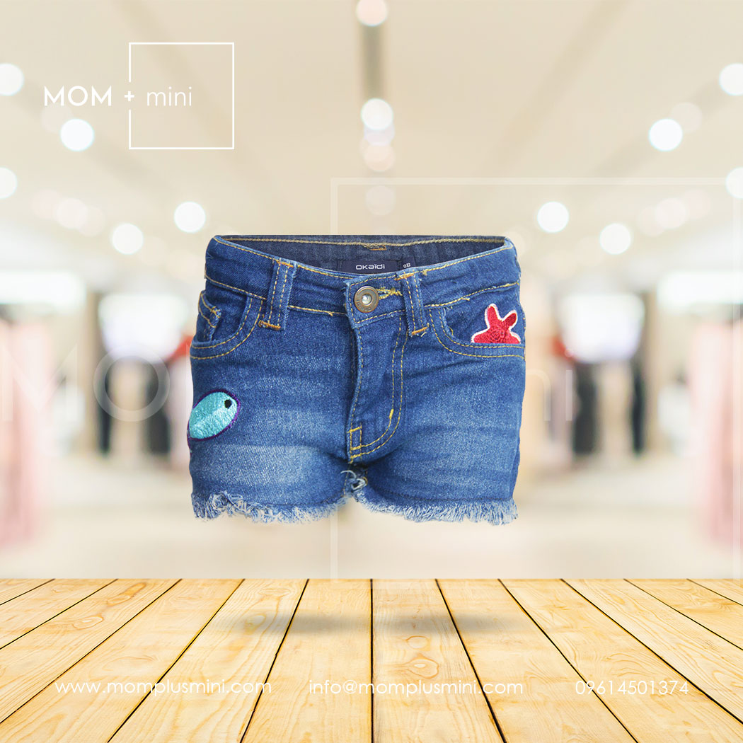 Baby Girls Shorts Denim Premium