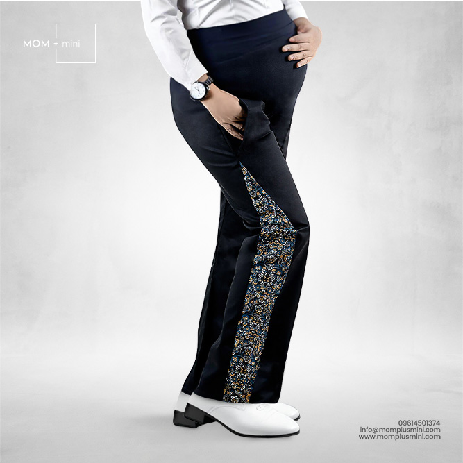 Twill Smart Maternity Pant Black