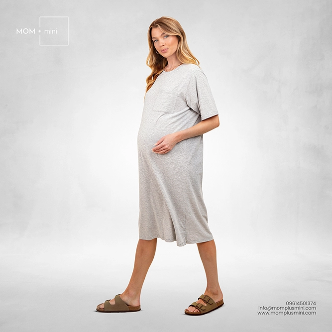 RelaxWear Maternity T-shirt Gray