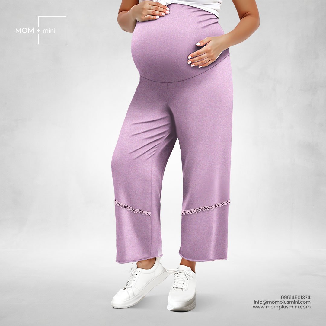 All Day Comfort Maternity Pant Lilac Mauve