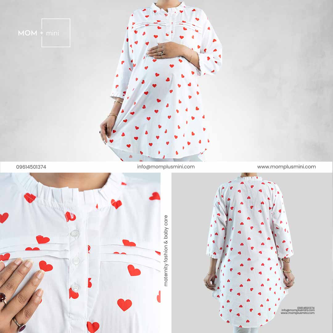PostPartum Chic Top White