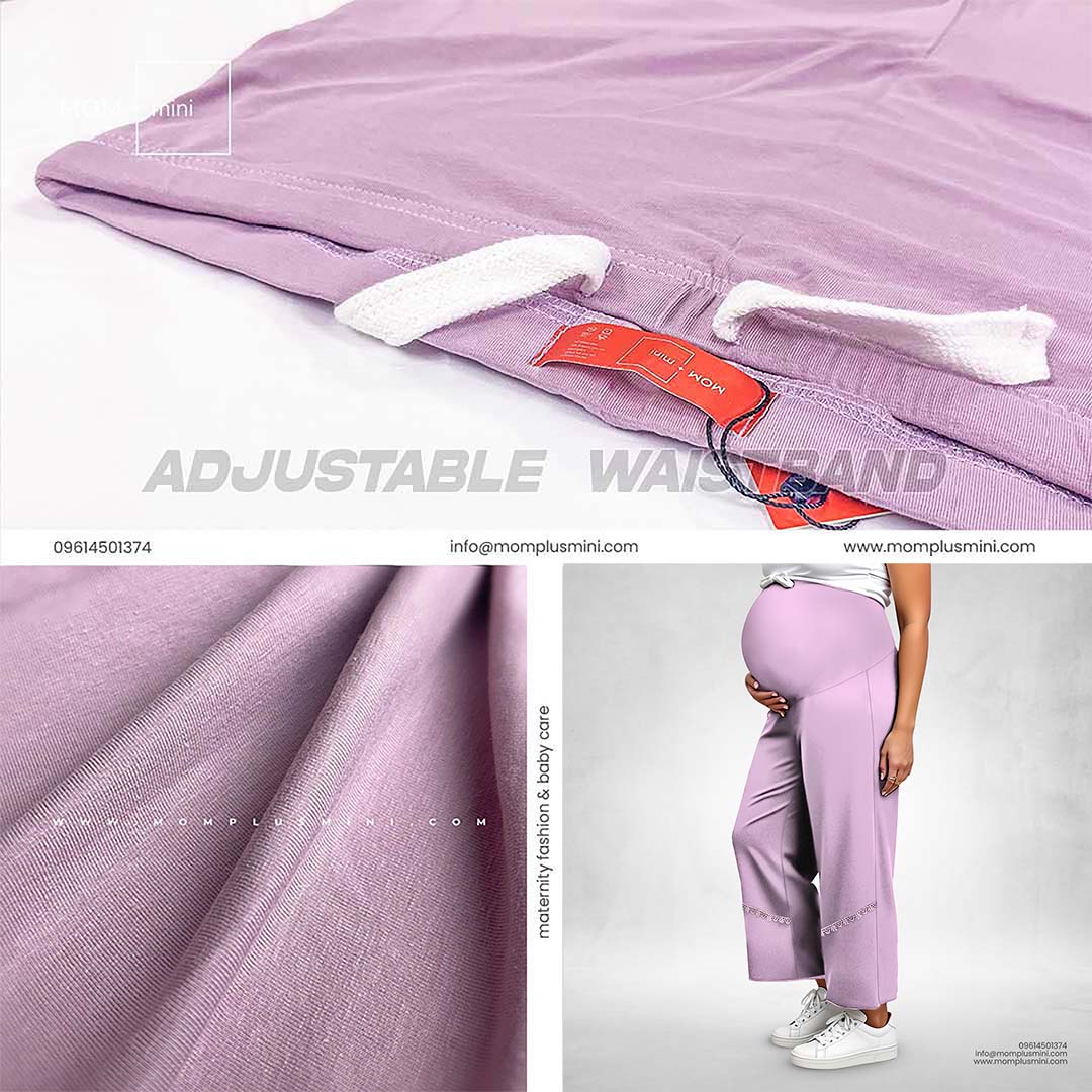 All Day Comfort Maternity Pant Lilac Mauve
