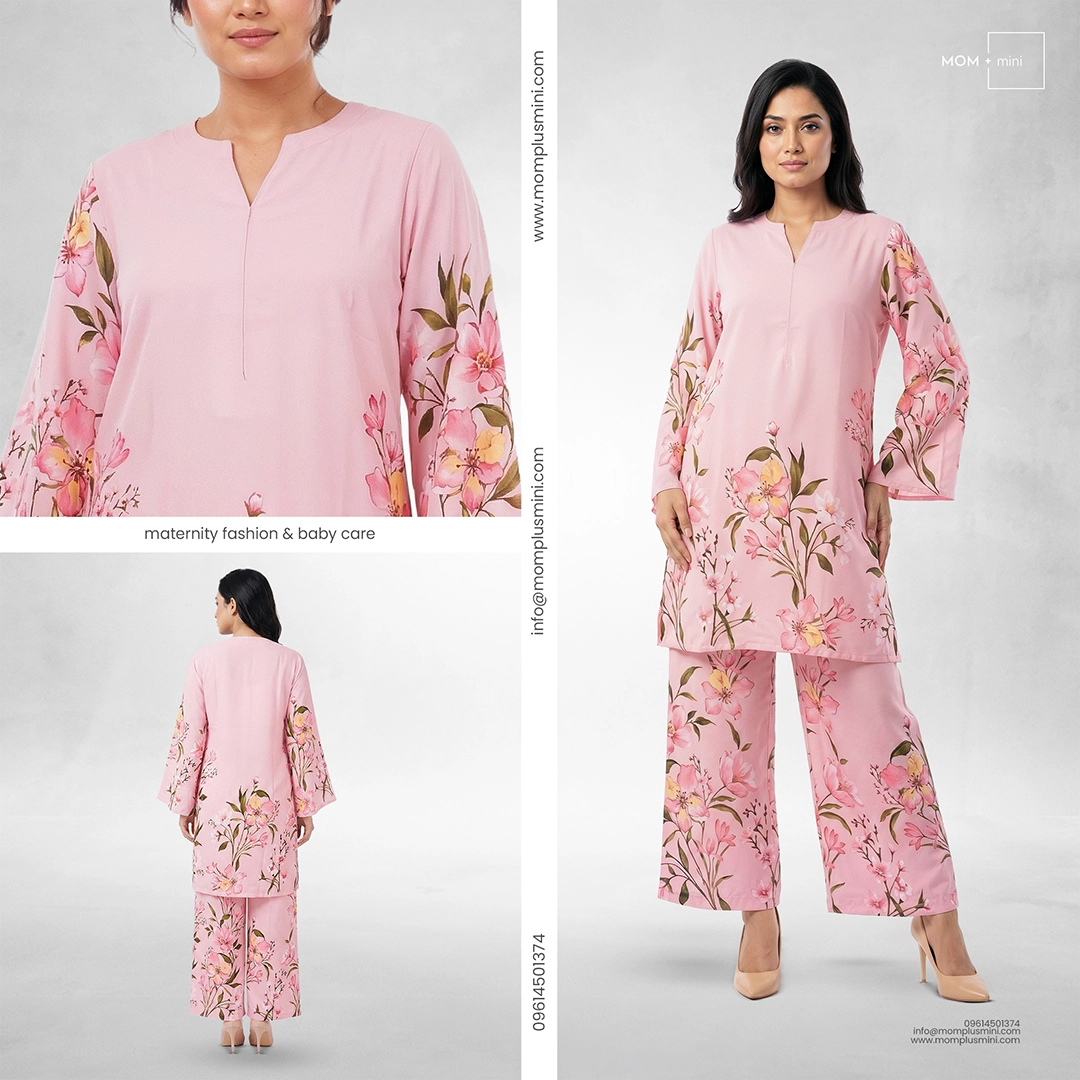 Mahleena Pink –2PC STITCHED