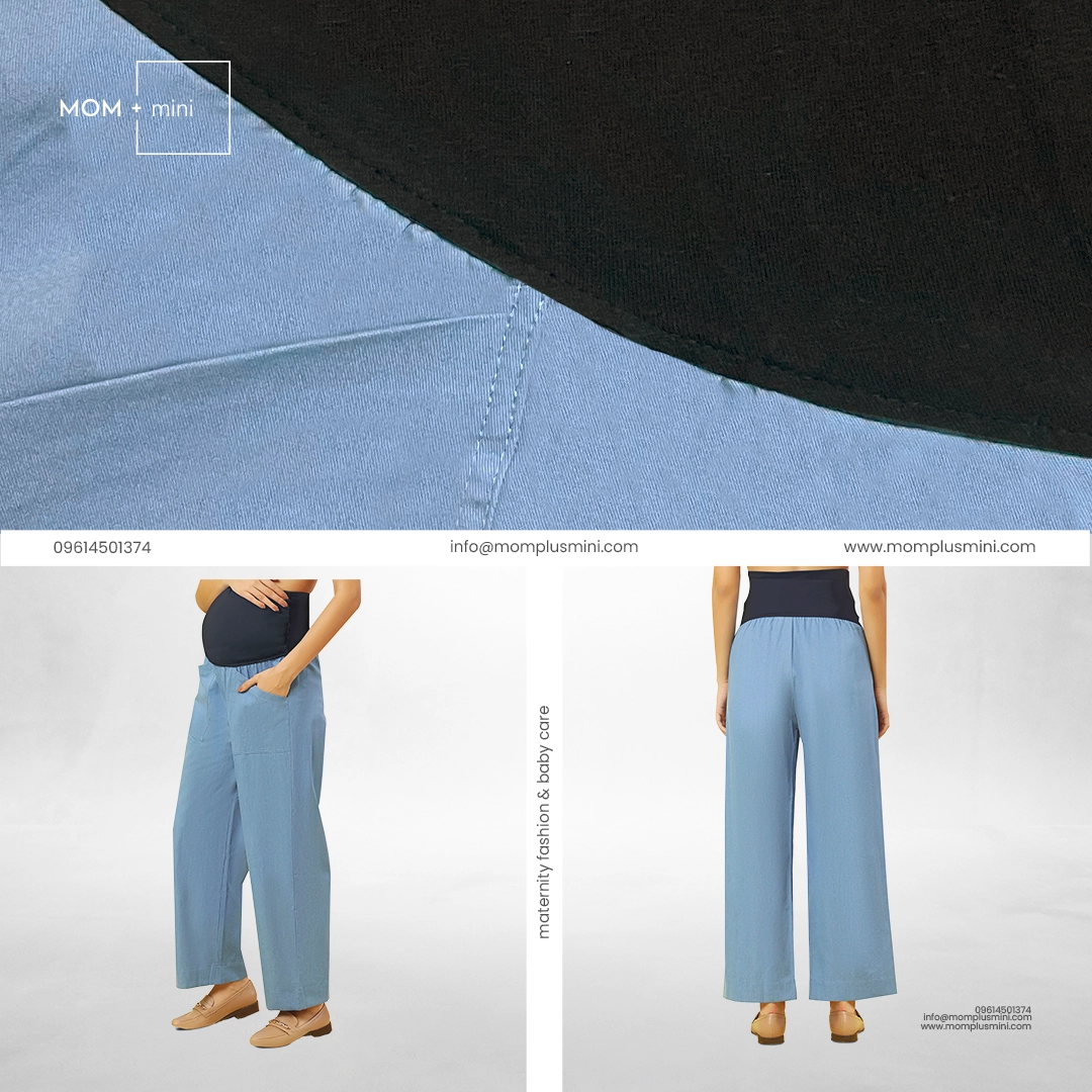 FlexiFit Denim Maternity Pant Ice Blue